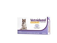VETNIDAZOL 300MG 10 COMP