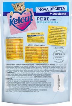KELCAT SACHE PEIXE,ERVILHA,CENOURA 85G